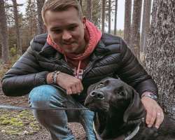 Kral has also adopted a dog whom he named Gofi. Gofi also accompanies him on some of his trips.